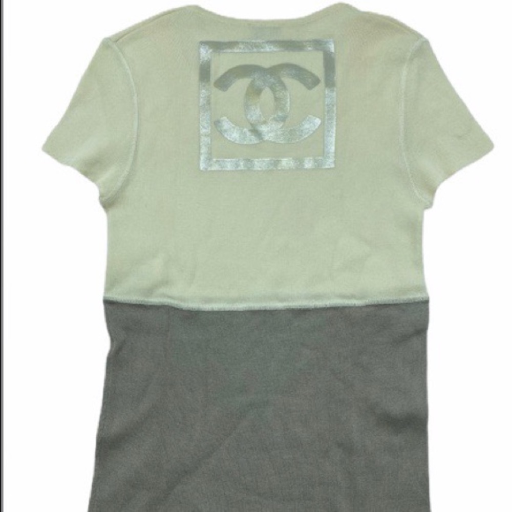 Chanel Jumbo CC two tone Tees